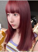 着物/フェミニンロング/似合わせカット/ウェーブミディアム/栄