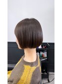 似合わせショートボブ透明感カラー