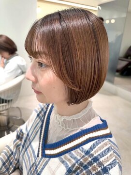 コンティロミー(CONTI ROMMY.) 本厚木◎ショートボブ/前髪カット◎オレンジベージュ☆髪質改善