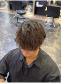 前下がりマッシュ×縦落ちツイスパ