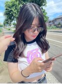 大人可愛いシースルーバング×クセ毛風パーマこなれヘア10代20代