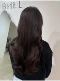 桑名ロングレイヤーカットハッシュカット透明感カラー重めロング