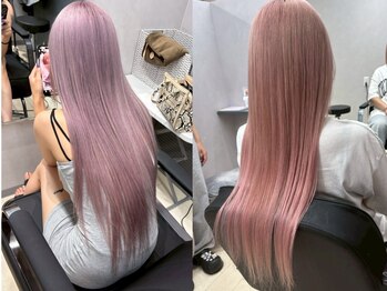 ヘアーグランデシーク(Hair Grande Seeek)の写真/【栄駅10秒】イルミナ認定salonの圧倒的技術◇ナチュラルからブロンドカラーまで技術力の高いstylist多数!