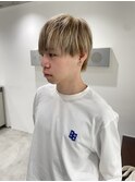 マッシュショート/ハイトーン/ベージュ 天神/大名