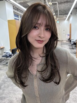 スミス 秋葉原(Smith) レイヤーカットハッシュカット顔まわりミディアムロング