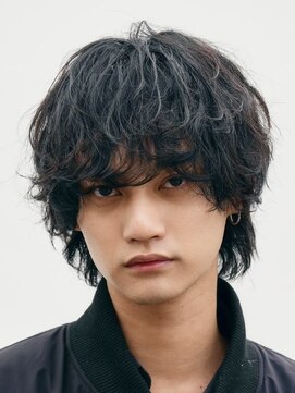 フィフス(fifth) 原宿メンズパーマシャドウパーマシースルーマッシュウルフゆるめ