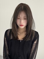 ヨーク(YOKE)&nbsp;ミディアムレイヤーブリーチなしダブルカラーオリーブベージュ