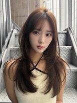 ロンドガーネット 池袋(Lond garnet)&nbsp;暗めカラー/韓国風巻き/レイヤーカット/髪質改善/縮毛矯正/池袋