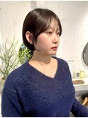 髪を伸ばしやすいショートボブ