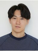 ナチュラルセンターパート 大人 黒髪 高松