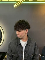 グリーディーフォックス 三軒茶屋(GreedyFOX)&nbsp;波巻き/マッシュパーマ/ウルフ/ハイライト<理容室>三軒茶屋