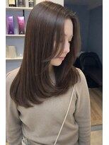 ベルベットヘア 千早店(Velvet hair)&nbsp;ローレイヤー×シフォンベージュ【みつ】