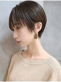 武蔵小杉イルミナカラーマッシュショートミルクティーベージュ