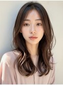 春カラー◎韓国風くびれロング/レイヤーカット