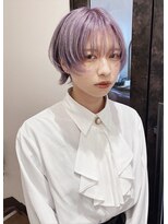 クイン(qin)&nbsp;コンパクトショート×ホワイトパープル