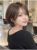 レイヤーボブ髪型20代30代40代50代前髪あり前髪なし面長丸顔大宮
