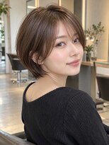 フレイムス ヘアアンドリラックス 大宮東口店(Frames)&nbsp;レイヤーボブ髪型20代30代40代50代前髪あり前髪なし面長丸顔大宮