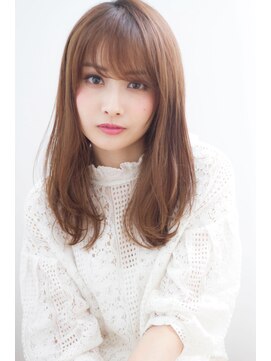 マリアバイアフロート(Maria by AFLOAT) 【添田】簡単スタイリングなフェザーロング ワンレングレージュ