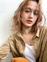 ミラバイグリーン(Mira by green)&nbsp;medium　layer　×　ｃｒｅａｍ　perm　＃3