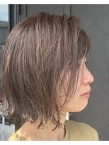 ハコ(ha co)&nbsp;菊池指名　クセ活かし　ボブ　切りっぱなし