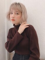 エムスラッシュ みなとみらい馬車道店(M SLASH)&nbsp;M.SLASH馬車道/大人ガーリー/オン眉/外国人風/抜け感/ボブルフz