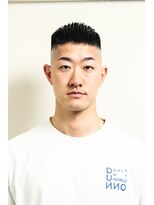 レンゲン(LENGEN)&nbsp;束感刈り上げビジネス七三ツーブロックアップバング４０