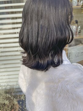 ネオリーブ アンド 渋谷店(Neolive &) 【neolive& 渋谷店】暗髪ぱつっとミディアム