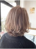 ミルクティーカラー★ベージュカラー/レイヤーボブ