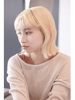 エムスラッシュ 横浜元町店(M.SLASH)&nbsp;韓国風/金髪/ブリーチオンカラー/オン眉/元町!