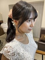 サク(Sac.) グレージュカラー×サイドバング　顔周り　Sac.恵比寿　栃木優佑