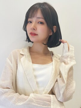 トルネード(TORNADO) 大人ガーリー チョコレート 小顔カット ボブ 薄めバング t519