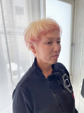 アトモスサニーテラス(Atmos sunny terrace) short mash white beige