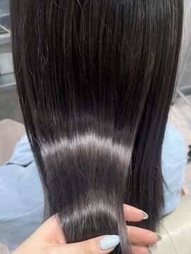 フォンド 津田沼(fond.) 切りっぱなしボブ/エアリーロング/美髪/ピンクブラウン/津田沼