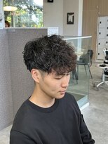 プレデフリュー 北白川本店(PUREE de FLEURS)&nbsp;スペインカール流行 モテ髪 刈り上げ  マッシュニュアンスパーマ