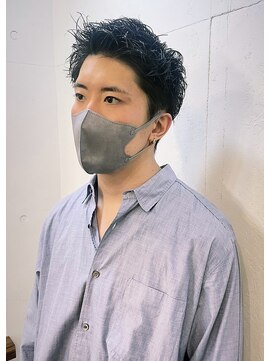 スタンド(STAND) メンズショート　ベリーショート　ダークアッシュ