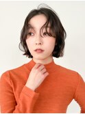 ボブ　レイヤーボブ　前髪長め　パーマ　ワンカール　原宿表参道