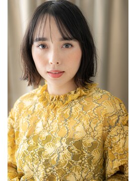 カバーヘア イヴ 戸頭店(COVER HAIR EVE) バレイヤージュ外ハネカールくびれボブTb8戸頭20代30代40代