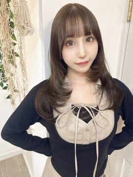 シンク オモテサンドウ(sync omotesando) グレージュカラー/アッシュグレージュ/レイヤーカット/韓国ヘア