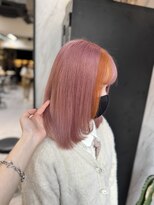ヴァイス 渋谷店(VAICE)&nbsp;前髪カラー/デザインカラー/推しカラー/オレンジ