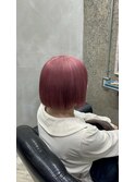 ボブ×ハイトーンピンク