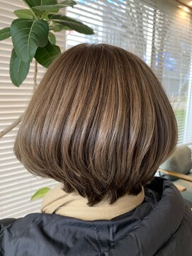 アース 三田南ウッディタウン店(HAIR&MAKE EARTH) アッシュグレージュナチュラルボブ