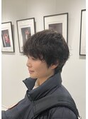 ムースつけるだけでok！マッシュショートパーマ！！