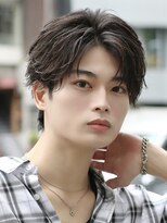 ベーア メロー(Bar mellow)&nbsp;フェザーショートパーマセンターパートニュアンスパーマ