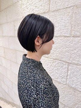 ハピネス 河原町店(Happiness) 伸ばしかけスタイル　ショートボブ　京都美容室　進詩織