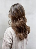 顔周りレイヤー韓国ヘア美髪ロング_ba540071
