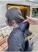 イメチェン/レッドブラウン/フルバング/似合わせカット/八王子駅
