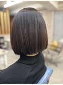簡単に収まるボブ