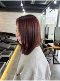 20代30代40代◎似合わせカット暗めカラーレッドブラウン