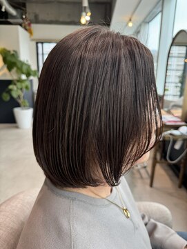 オーケストラ(Orchestra) ショートボブグレイカラー白髪染め白髪ぼかし40代50代