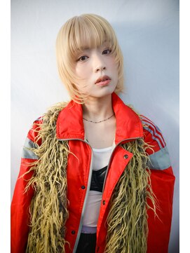 キジ(KIJI) レイヤーボブ/ミルクティーカラー/ミルクティー/ハイトーン